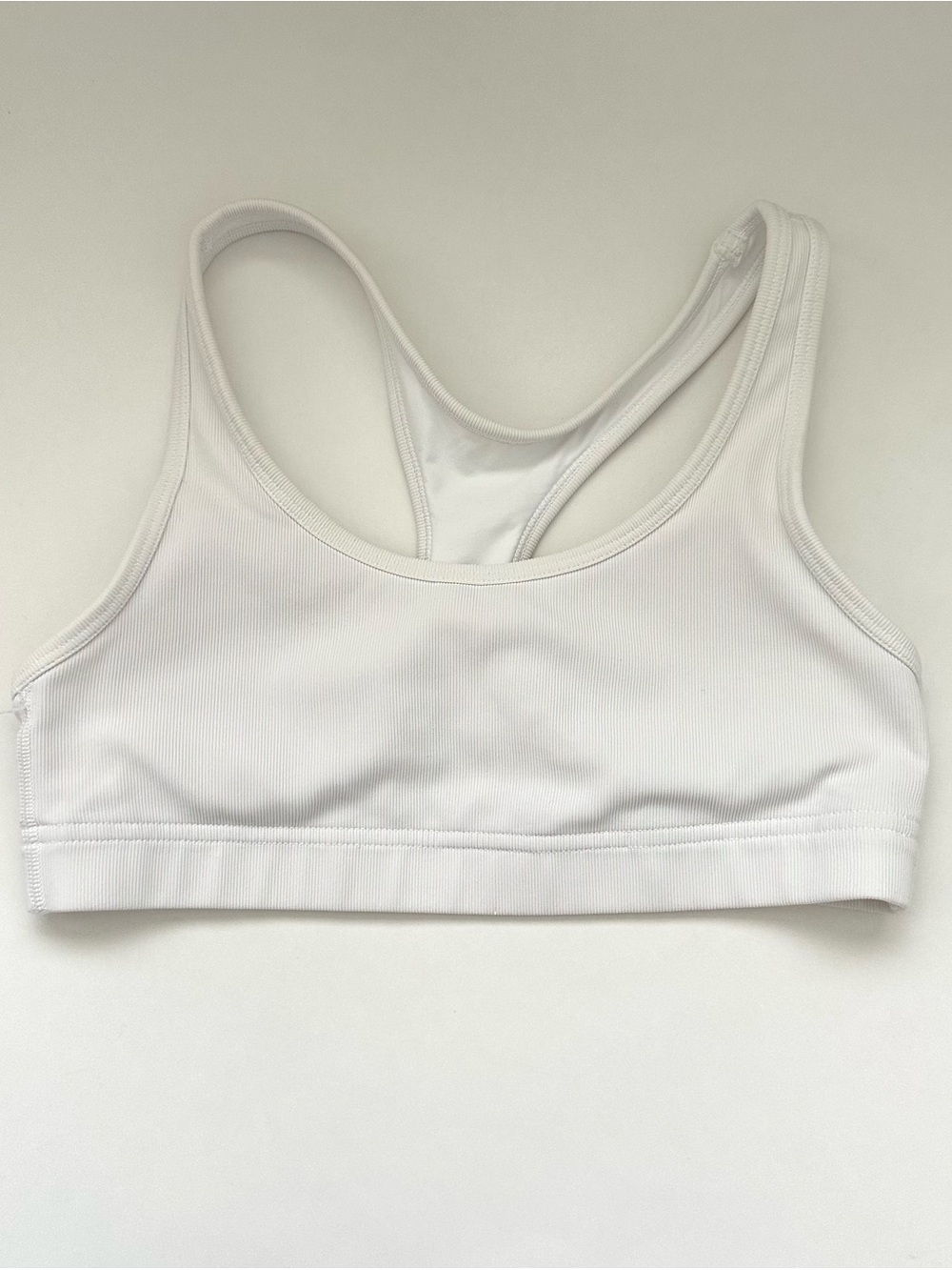 TNA  White Racerback Sports Bra
